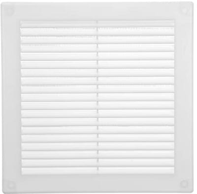 Kunststof Plat Vierkant Ventilatierooster 11,4 x 11,4 cm - Luchtdeflector HVAC 15,2 x 15,2 cm