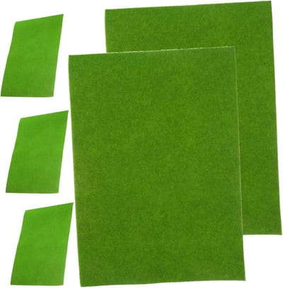 Kunstgras Matten - DIY Gazon - Modelbouw Decoratie - Lichtgewicht en Flexibel - 30x21 cm - Lichtgroen
