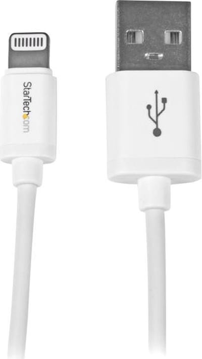 StarTech.com 1 m witte Apple 8-polige Lightning-connector-naar-USB-kabel