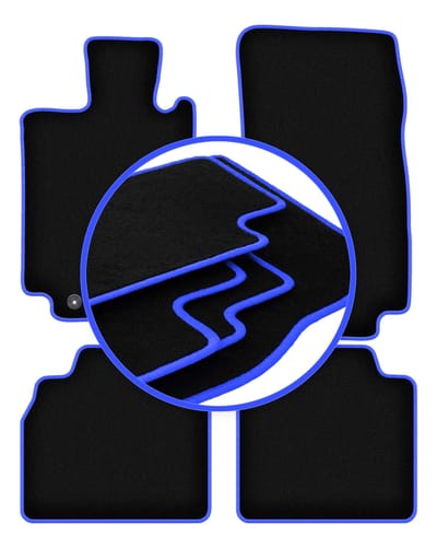 CARLUX-BLUE automatten voor: Mercedes S W220 lang (1998-2005)