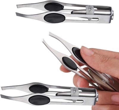 Pincet met Licht - Precisie Tool - Nauwkeurig Haren Verwijderen - Ingebouwde LED Verlichting - 9.8 cm - Meerkleurig