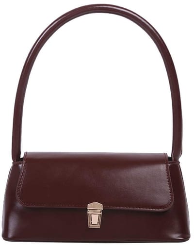 Dailygoody - Retro Gele Onderarm Tas van PU Leer - Clutch Schoudertas voor Vrouwen