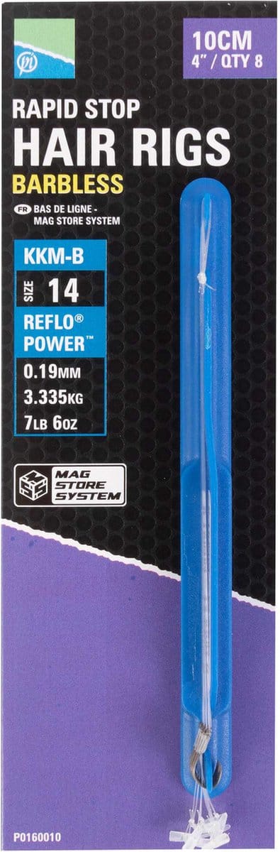 Haken gemonteerd Preston MSS Rig 15Rapid Stop Size 18 KKM-B (x8)