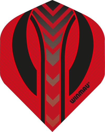 Winmau Mega Standaard Rood en Zwart Dartvluchten
