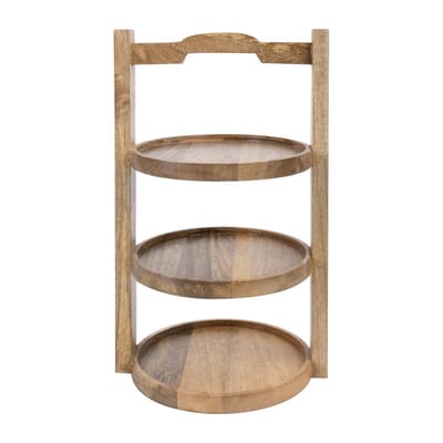 Olympia 3-laags standaard mango hout voor 200 mm borden