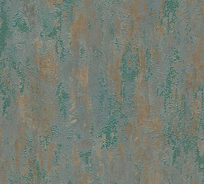 ROEST BEHANG | Industrieel - groen bruin - A.S. Création Trendwall 2