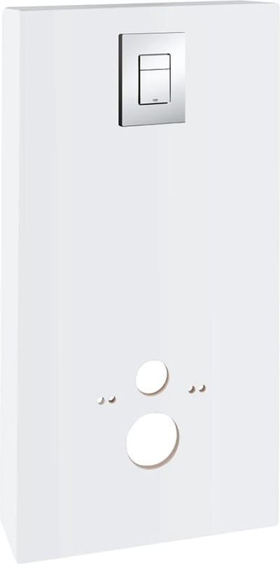 GROHE QuickFix Solido Monobloc Bedieningspaneel - incl. Skate Cosmopolitan drukknop - moon white - 39377LS0