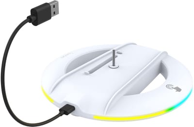 Allecto - Slim Stand - Verticale Standaard - Ruimtebesparend en Efficiënt - Zwart - RGB-koelstation - Professioneel design - Geschikt voor PS5 - Sl...
