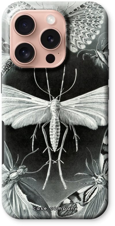 Case Company® - Hoesje geschikt voor iPhone 16 Pro hoesje - Haeckel Tineida - Tough Case - Maximale Bescherming alle Kanten en Schermrand