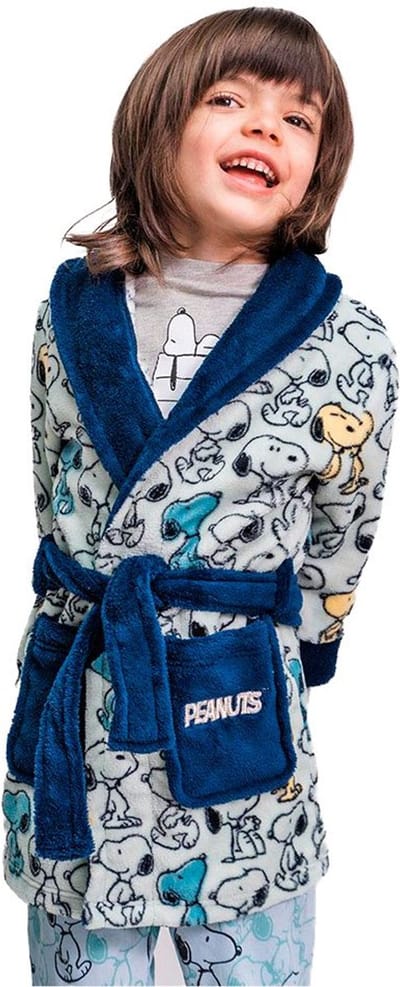 Cerda Group Coral Fleece Snoopy Badjas Blauw 0-18 Months Kinderen