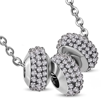 Montebello Ketting Leersia Grey - 316L Staal - 3x Bedel 5x10mm - 42cm