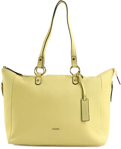 PICARD shopper schoudertas met laptopvak Java Shopper Vanilla Lichtgeel