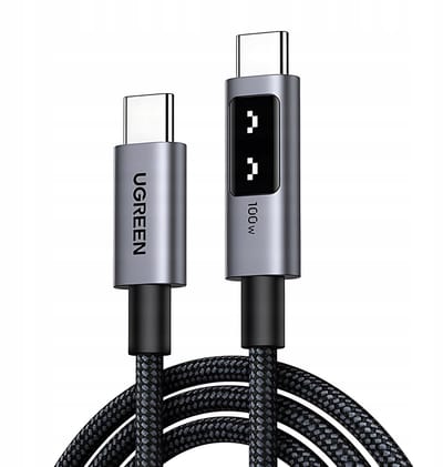 UGREEN USB-C naar USB-C Kabel 100W PD Snelladen 0.5m LED Display