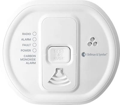 BELLMAN Koolmonoxide (CO) alarmmelder / zender voor koppeling met Bellman Visit draadloos signaleringssysteem - BE1555 95061