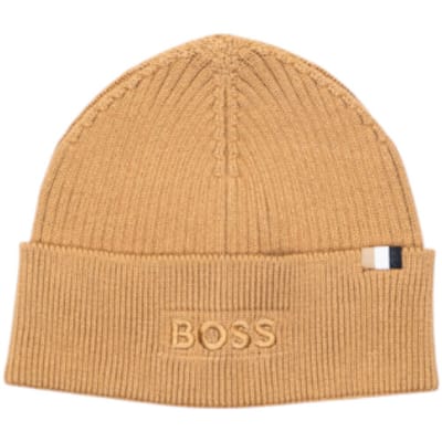 BOSS muts Magico Hat Medium Beige Lichtbruin