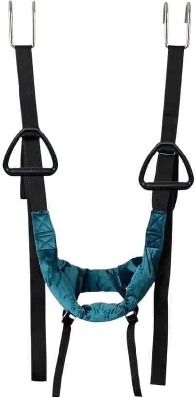 Nek Tractie Apparaat - Nek Strekker - Ontspanning Thuis - Draagbare Fleece Vulling - 80x30x30cm - Grijs