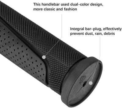 Dailygoods- Fietsgrips Antislip - Handvatten Fiets - Handgrepen Stuur - Ergonomisch - 90MM Lengte - Hoogwaardig Rubber