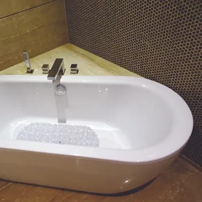 MSV Badmat met Kiezelsteeneffect – Antislip Douchemat met Zuignappen – Badkamermat voor Bad en Douche