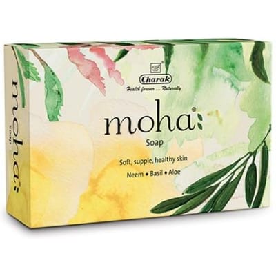 Moha: zeep met neem, basilicum en aloë vera (100 gr), Moha-zeep, Charak 6.237500000000001