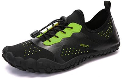 BECO waterschoenen Aqua venture - zwart/limegroen - maat 35