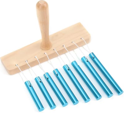 8-tonige Klokkenspel - Muziekinstrument Kinderen - Vroege Educatie - Professioneel Percussie-instrument - 18 x 15 x 5 cm - Blauw