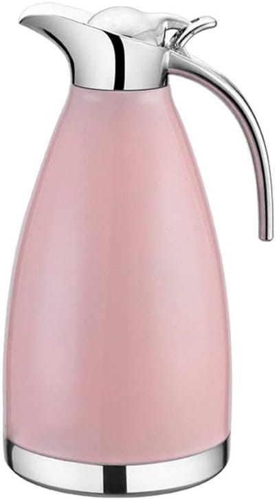 Geïsoleerde waterkoker - Thermoskan theepot - Warm houden drankjes - Dubbelwandig roestvrij staal - 1.5 liter - Roze