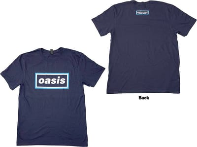 Oasis - Maine Road Event Logo Heren T-shirt - S - Donkerblauw