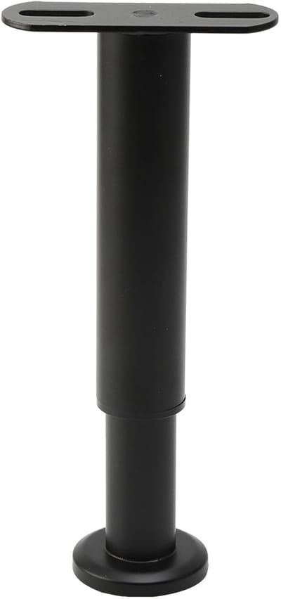 Bedpoten, metaal, steunen, in hoogte verstelbaar, 18-32 cm, bedsteun, middenbalk voor bedden, meubels, poten voor bedden, kast, tafel, bank (zwart)