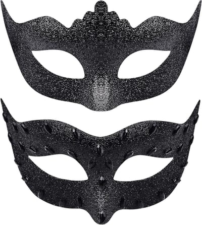 Elegante Venetiaanse masker voor masquerade feest - 2 stuks, ideaal voor carnaval en themafeesten