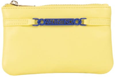 VALENTINO kaarthouder Ebe Zip Around Wallet Verde Neon / Bluette Lichtgeel