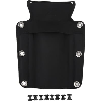 Coussin de dossier de plongée sous-marine Coussin de plaque dorsale de plongée sous-marine Coussin de dossier BCD de plongée technique pour OMS pour HOLLIS noir