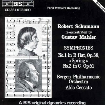 Bergen Philharmonic Orchestra, Aldo Ceccato - Schumann: Symphonies No.1 & No.2 (Re-Orchestrated By Gustav Mahler) (CD)