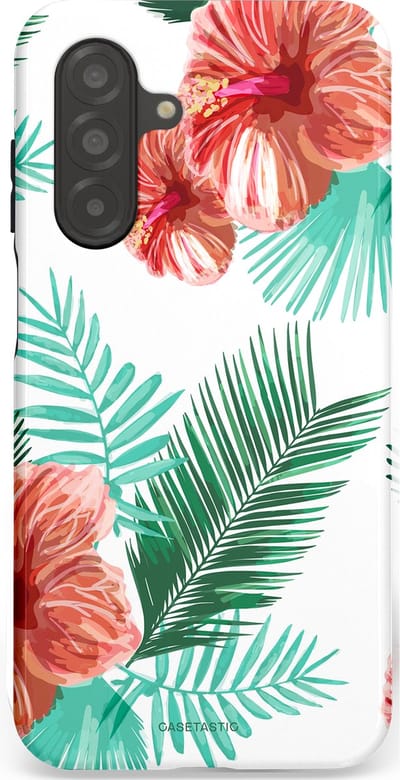 Casetastic Hoesje Geschikt voor Samsung A26 - Stijlvolle Beschermende Duo-layer Case - Exotisch Roze Flora