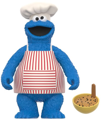 Super7 Sesame Street ReAction Action Figure Wave 04 Chef Cookie Monster 10 cm Action Figuur