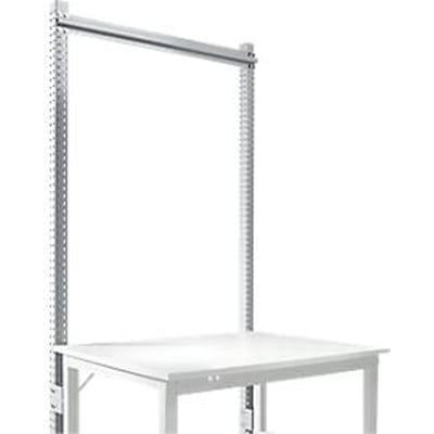 Opbouwframe, Basistafel STANDAARD werktafel-/werkbanksysteem UNIVERSAL/PROFI, 1250 mm, aluminium zilver