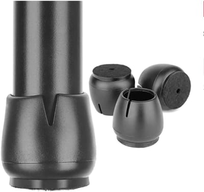 Stoelpootbeschermers - Vloerbeschermers - Meubels Beschermen - Anti-kras - 24 stuks - Zwart