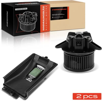 Frankberg 1x Ventilatormotor Interieur+1x Ventilatorregelaar voor VW