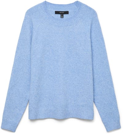 Vero Moda Trui Vmdoffy Ls O-neck Blouse Ga Noos 10201022 Little Boy Blue/melange Dames Maat - S
