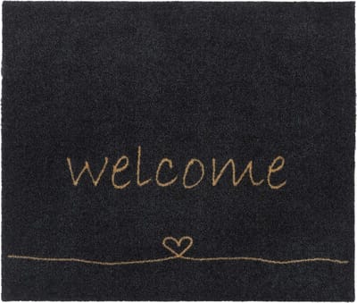 MD Entree - Deurmat - Schoonloopmat - Walk&Wash - Welcome Heart - 67 x 80 cm
