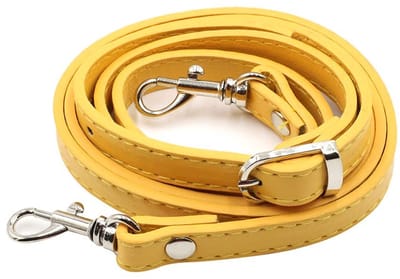 Allecto - PU Leather Bag Strap - Handtas Accessoire - Verstelbaar 105-120 cm - Geel - Schouderband - Draagcomfort - Geschikt voor Vrouwen
