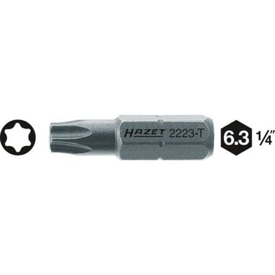 Hazet 2223-T15 2223 TX-bit Aandrijving: 1/4 (6,3 mm) Uitvoering: TX TX 15 35 mm