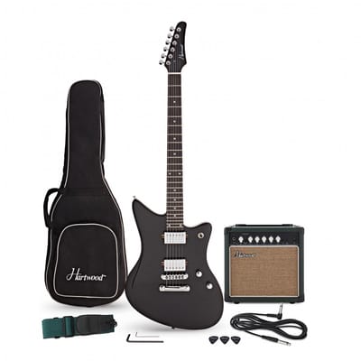 Hartwood Charger Origin Gitaarpakket, Zwart