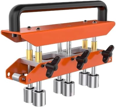 Metaal Buig Tool - Plaatbewerking - Kanalen Maken - Zes-Roller Precisie - 0-90 Graden - Oranje