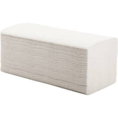 Papieren handdoeken - zigzagvouwen - 250 x 230 mm - 2-laags - 20 x 160 vellen - wit - Schäfer Shop Pure