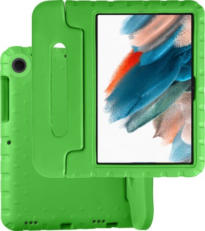 Hoesje Geschikt voor Samsung Galaxy Tab A8 - Kinderhoes Shockproof Bumper - Kidsproof Case - Tablet Hoes - Kinder Hoes Cover - Groen