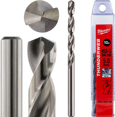 Milwaukee 4932352388 Thunderweb HSS-G Metaalboor - 5 x 52 x 86mm (10st)