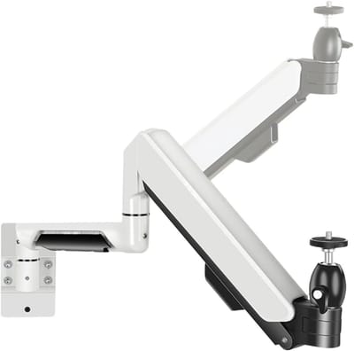 Beamer Muurbeugel - Projector Ophangsysteem - Thuisbioscoop Kantoor - Ruimtebesparend Ontwerp - 9 kg Draagkracht - Wit