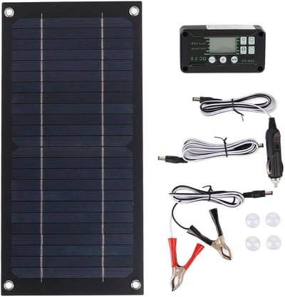 Zonnepaneel Kit - Solar Energie - Off Grid Energie - Monokristallijn Silicium - 600W Vermogen - Zwart