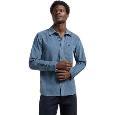 Lee Leesure Overhemd Met Lange Mouwen Blauw XL Man