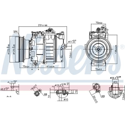 Compressor airconditioning NISSENS 89232